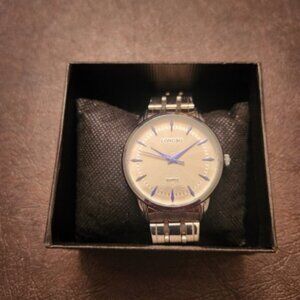 MEN'S WATCH LONGBO STAINLESS STEEL BAND AND WHITE DIAL